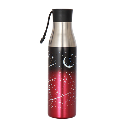 500ML Thermos Flask Portable Double Wall Vacuum Bottle with String Star Sky Insulated Stainless Steel Tumbler with Lid