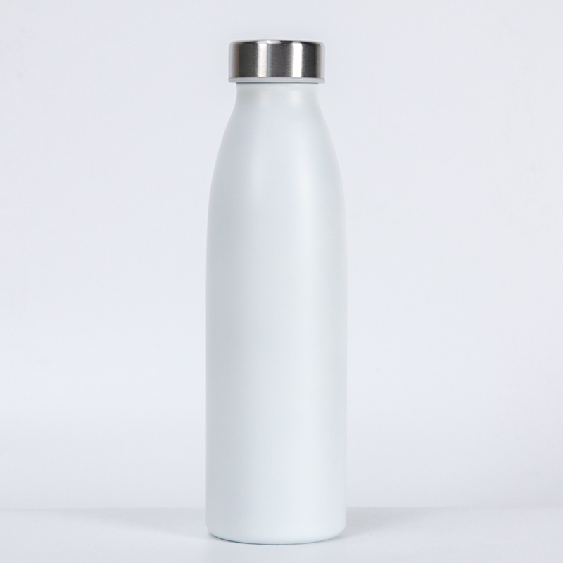 Wholesale Internet Celebrity Cola Shaped Sports Double Wall Vacuum Stainless Steel Water Bottle Milky Cute Bottle