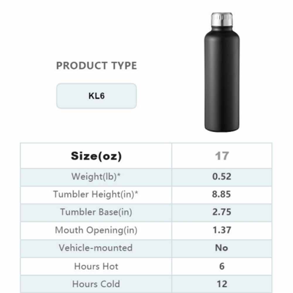 Double Wall Stainless Steel Thermos Insulated Gym Water Bottle Vacuum Flask