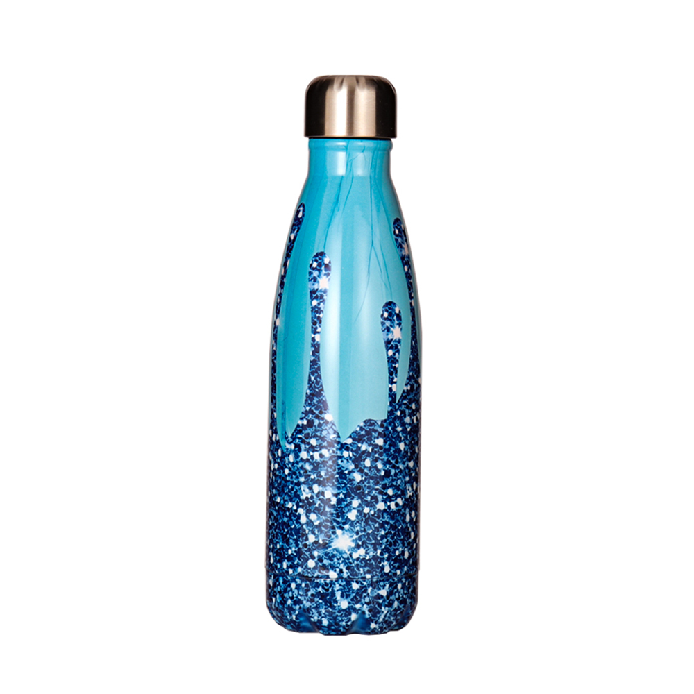 New Design Double Wall Stainless Steel Cola Shape Drink Sports Smart Bottle Water with Led Temperature Display