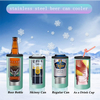 High Quality Reusable Insulated Double Wall Shaped Beer Can Cooler Steel Stainless Steel Can Cooler Cola